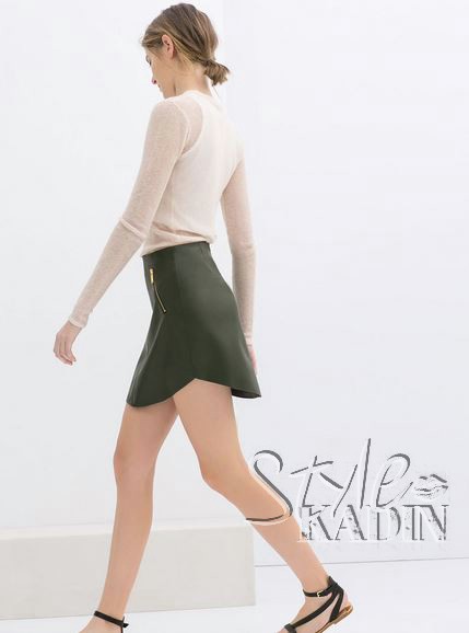 zara ilkbahar yaz etek modelleri 2014