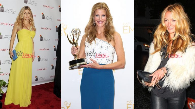 Sarışın Bayanlarda En güzel Duran Saç Modelleri