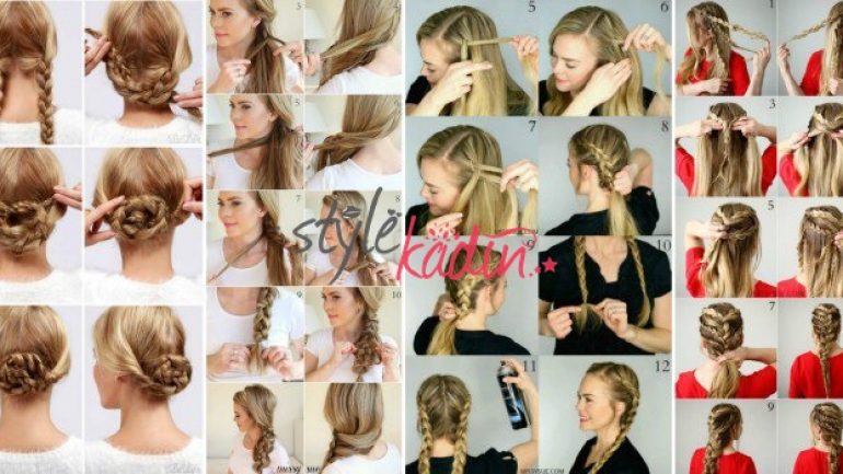 Adım Adım Örgülü Saç Yapımı ve Modelleri 2020