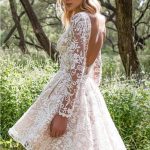 2020 Yılında Moda Olmuş Kısa Gelinlik Modelleri 5