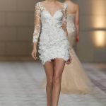 2020 Yılında Moda Olmuş Kısa Gelinlik Modelleri 5