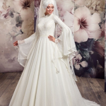 Tesettür nikah elbisesi