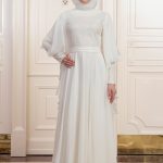 Tesettür nikah elbisesi