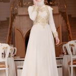 Tesettür nikah elbisesi