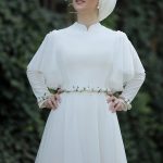Tesettür nikah elbisesi