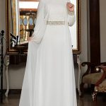 Tesettür nikah elbisesi