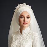 Tesettür nikah elbisesi