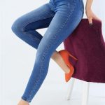Yüksek Belli Kot Pantolon Modelleri