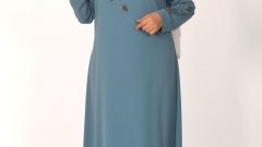 Büyük Beden Tesettür Elbise Modelleri