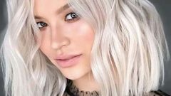 Platin Rengi Saç Modelleri