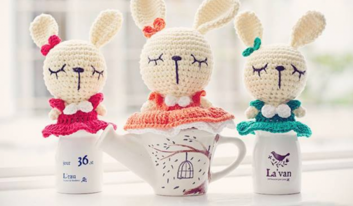 Uykulu tavşan amigurumi tarifi