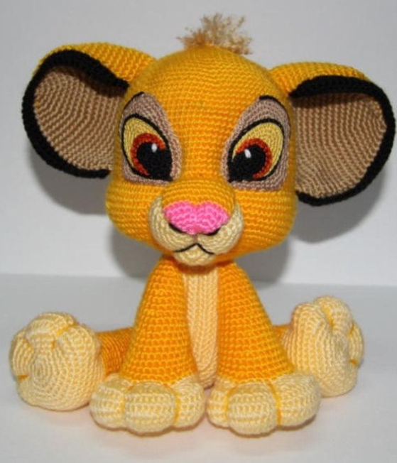 aslan kral Simba amigurumi