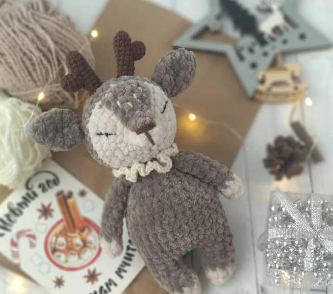 kadife ipten geyik amigurumi tarifi
