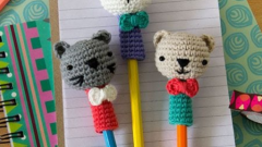 Amigurumi Kalem Arkası Süsü Tarifi