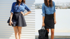 Kadın Kot Gömlek Kombinleri