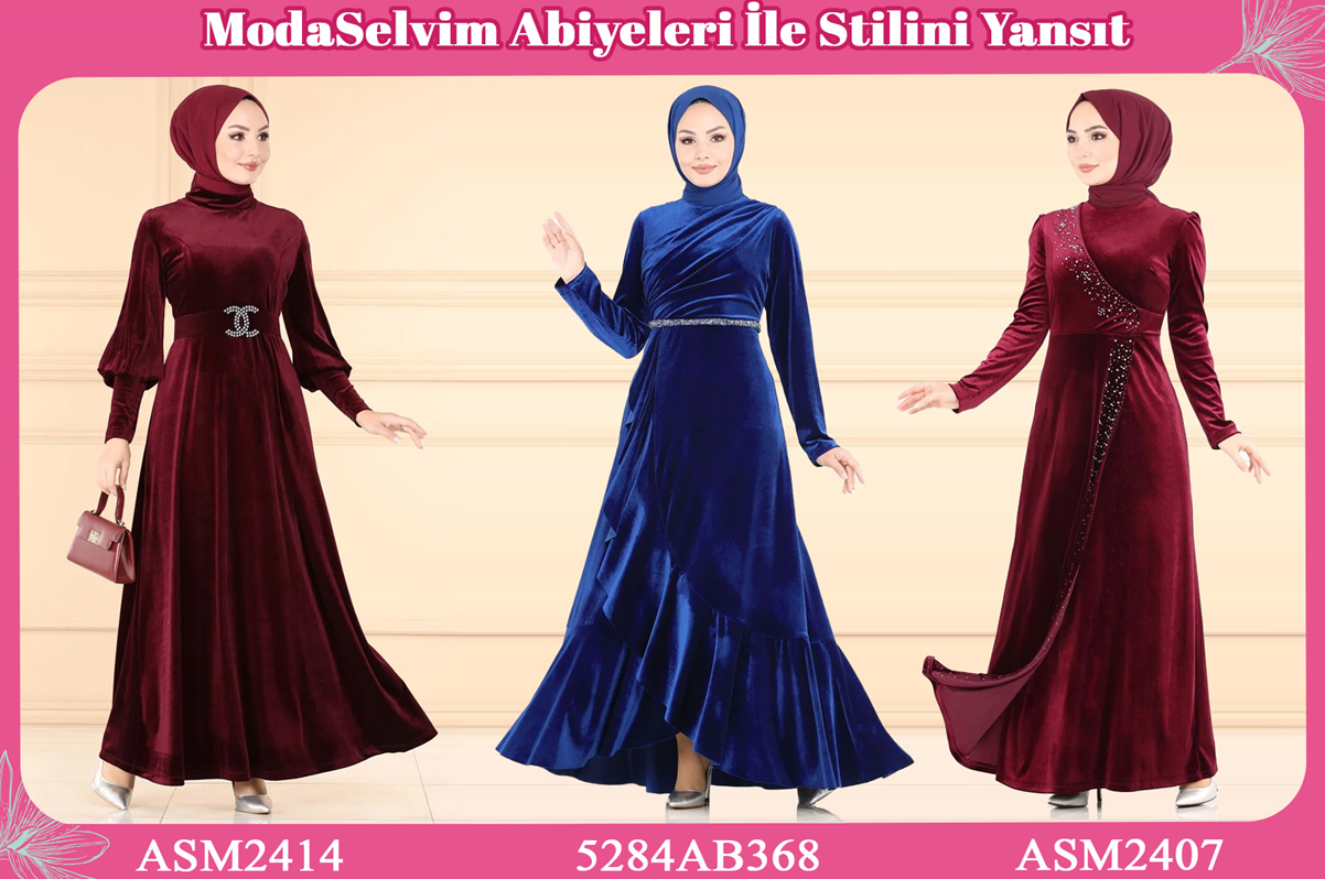 Düğünlerin ve Nişanların Vazgeçilmezi Tesettür Abiyeler